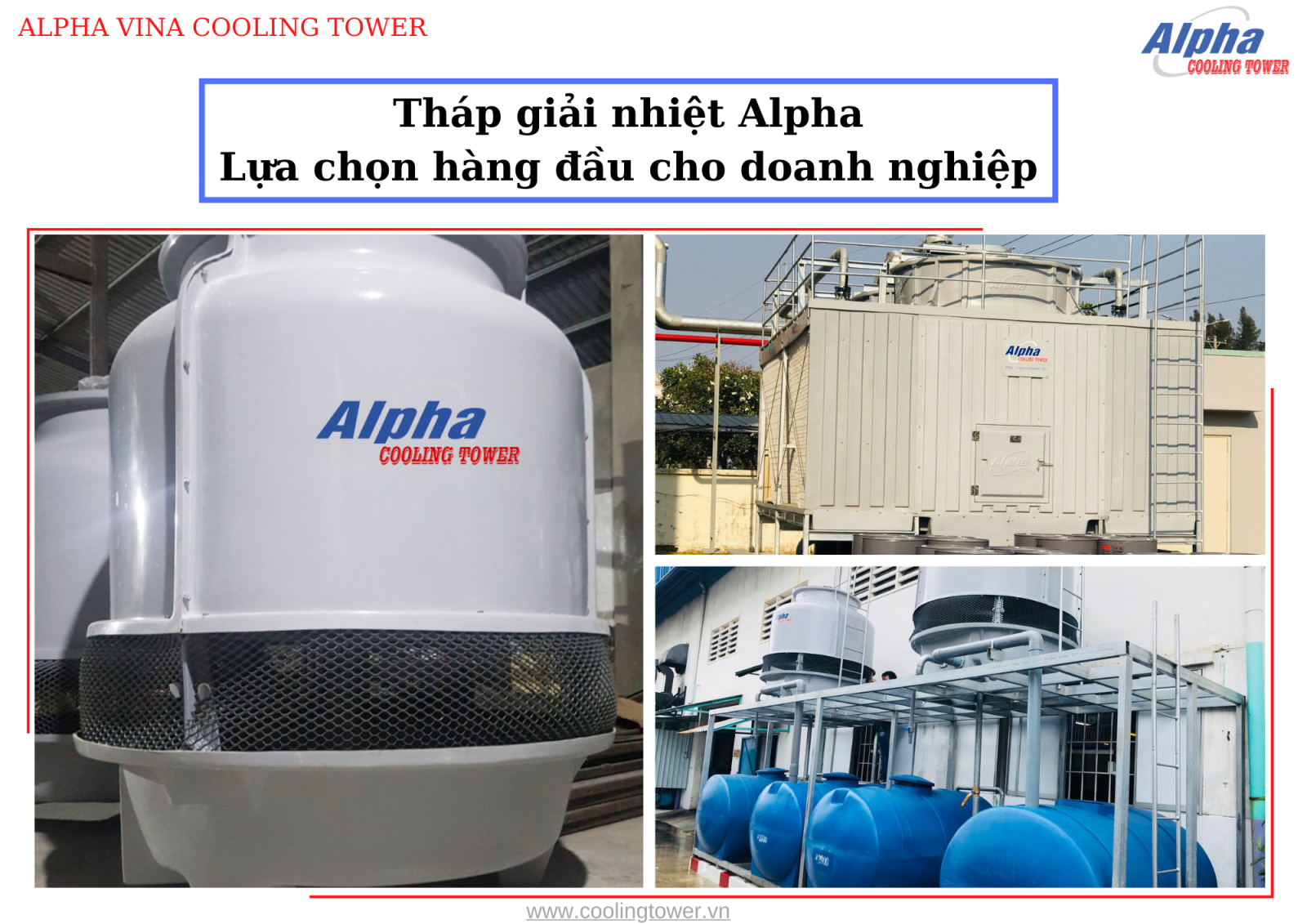 Tháp giải nhiệt Alpha mang lại nhiều lợi ích