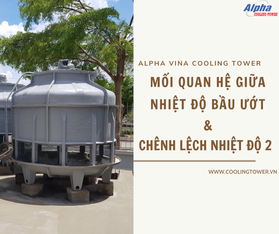 Chênh lệch nhiệt độ 2 càng gần bầu ướt thì kích thước tháp càng tăng