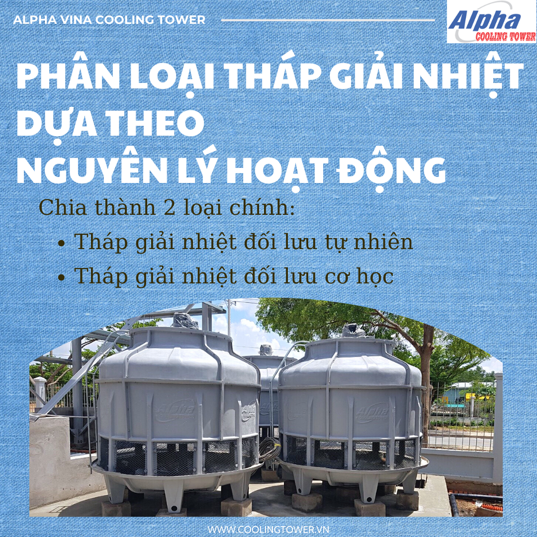 Phân loại tháp giải nhiệt dựa theo nguyên lý hoạt động